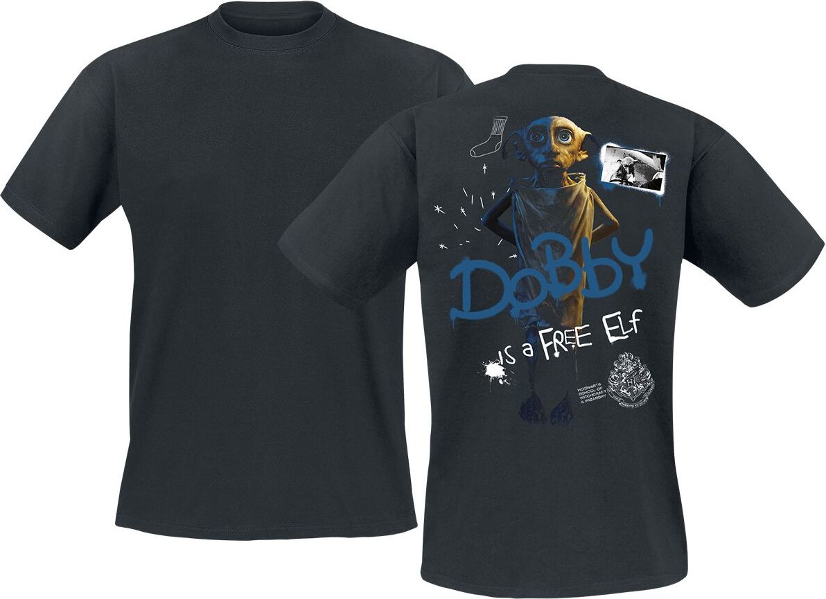 Harry Potter Harry Potter Dobby Is A Free Elf Tričko černá - Merchstore.cz