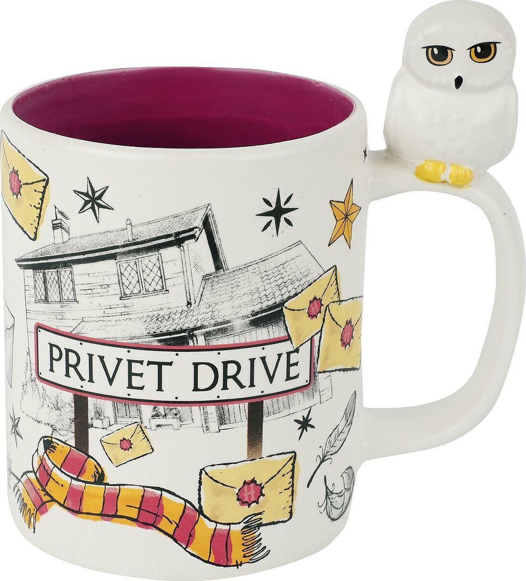 Harry Potter Hedwig & Privet Drive Hrnek vícebarevný - Merchstore.cz
