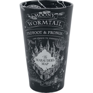 Harry Potter Marauder's Map sklenicka černá - Merchstore.cz