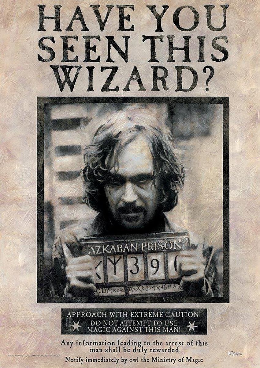 Harry Potter Wanted Sirius Black plakát vícebarevný - Merchstore.cz Harry Potter Wanted Sirius Black plakát vícebarevný - Merchstore.cz