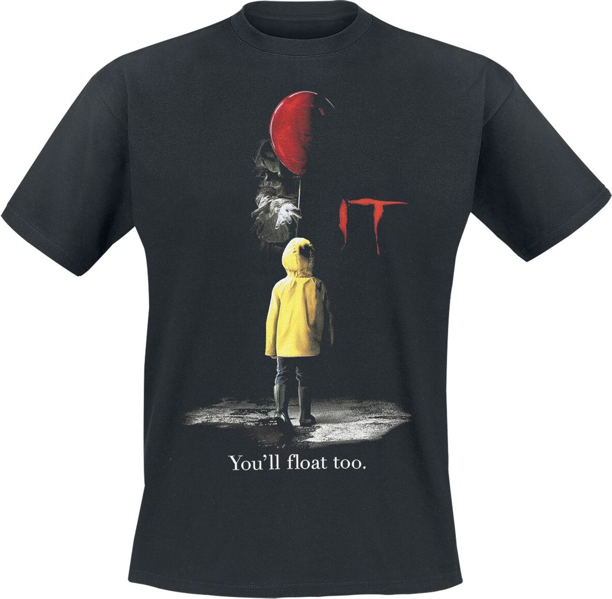 IT IT - Yellow Waxed Tričko černá - Merchstore.cz IT IT - Yellow Waxed Tričko černá - Merchstore.cz