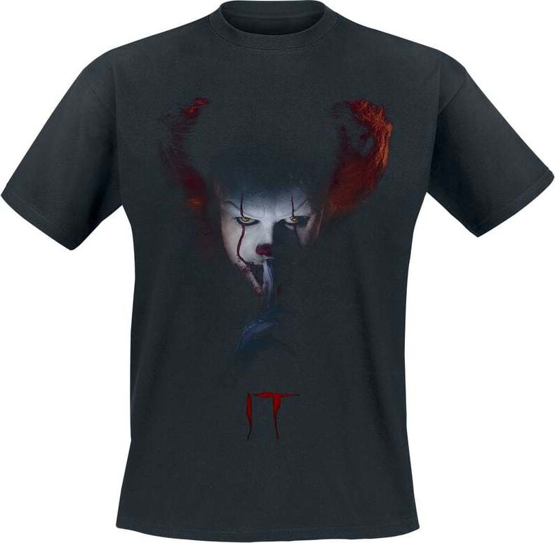 IT Pennywise - Quiet Tričko černá - Merchstore.cz IT Pennywise - Quiet Tričko černá - Merchstore.cz