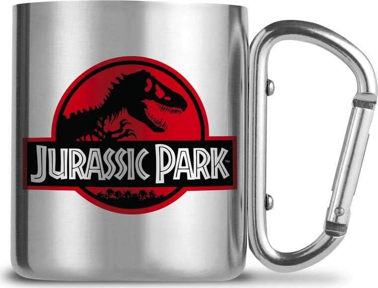 Jurassic Park Hrnek s karabínkou Hrnek stríbrná - Merchstore.cz Jurassic Park Hrnek s karabínkou Hrnek stríbrná - Merchstore.cz