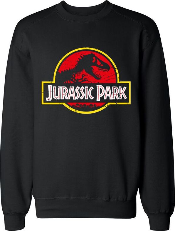 Jurassic Park Logo Mikina černá - Merchstore.cz
