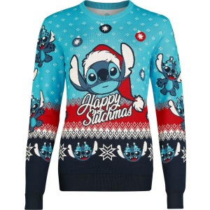 Lilo & Stitch Happy Stitchmas Pletený svetr vícebarevný - Merchstore.cz