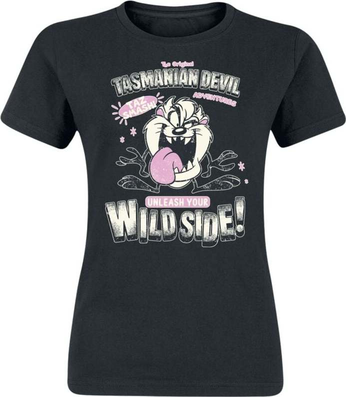 Looney Tunes Taz - Wild Side! Dámské tričko černá - Merchstore.cz