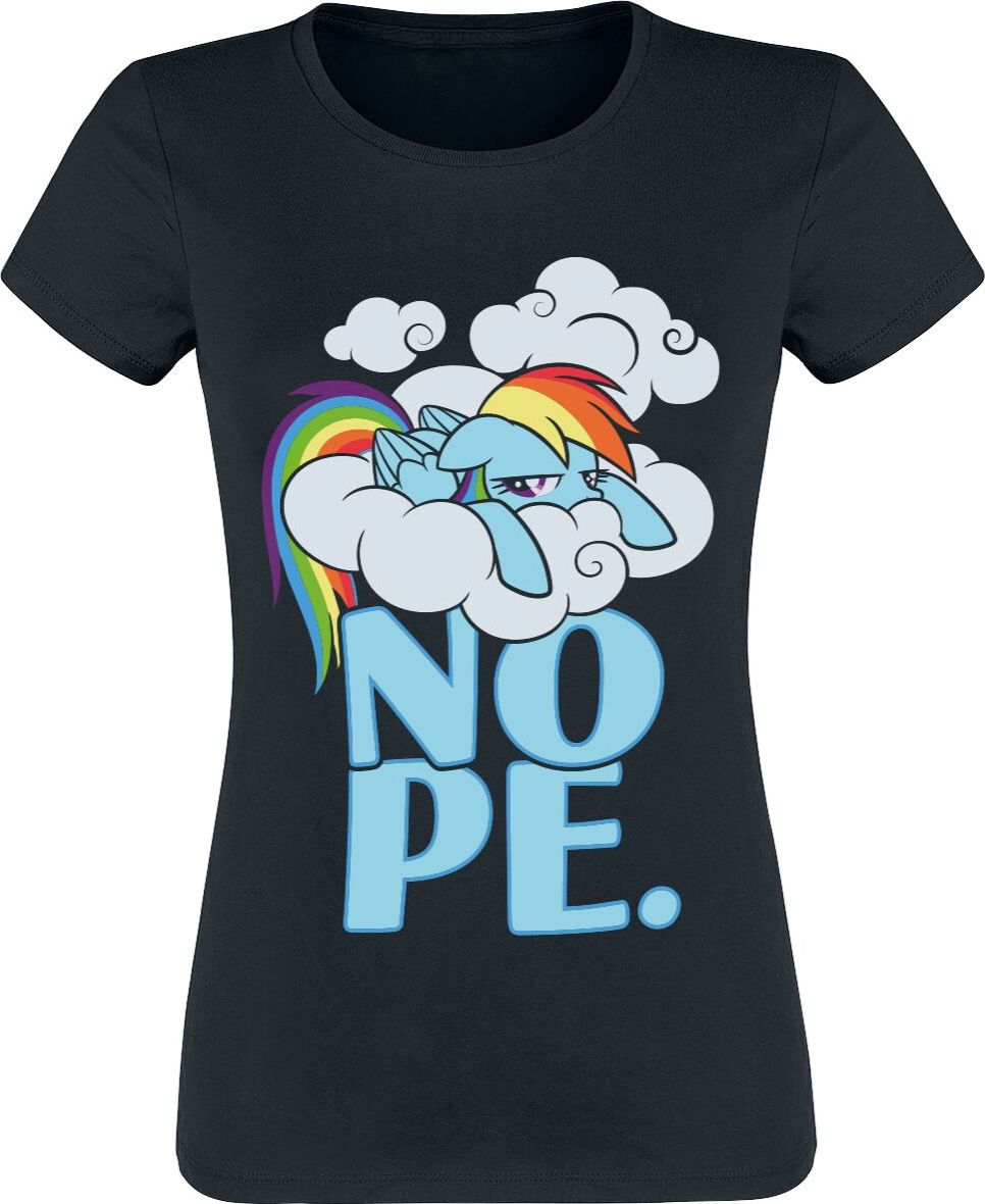 My Little Pony Rainbow Dash - NOPE Dámské tričko černá - Merchstore.cz My Little Pony Rainbow Dash - NOPE Dámské tričko černá - Merchstore.cz