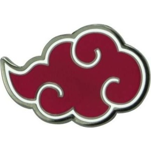 Naruto Shippuden - Akatsuki Odznak červená