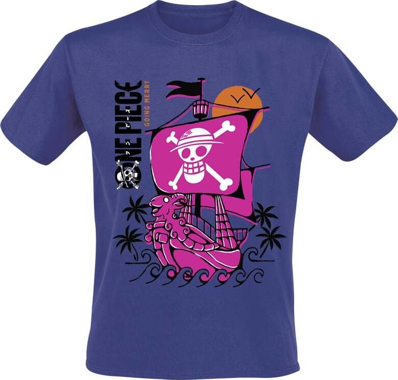 One Piece He´s A Pirate Tričko modrá - Merchstore.cz