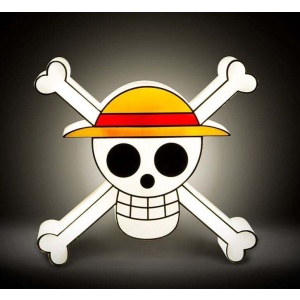 One Piece Lampa Skull Lampa černá