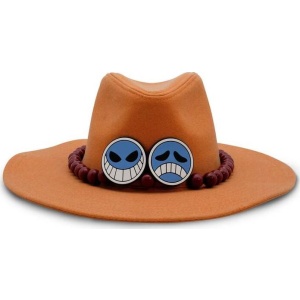 One Piece Portgas D. Ace Klobouk oranžová