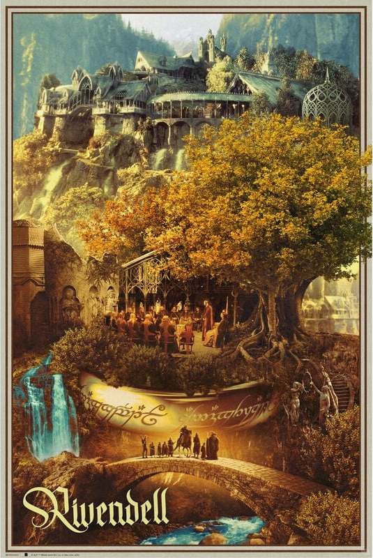Pán prstenů Rivendell plakát vícebarevný - Merchstore.cz Pán prstenů Rivendell plakát vícebarevný - Merchstore.cz