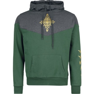 Pán prstenů Rohan Mikina s kapucí zelená/šedá