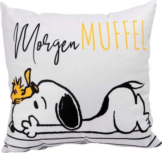 Peanuts Snoopy - Morgenmuffel dekorace polštár vícebarevný - Merchstore.cz Peanuts Snoopy - Morgenmuffel dekorace polštár vícebarevný - Merchstore.cz