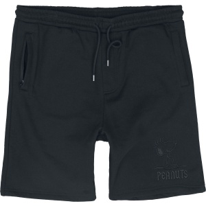 Peanuts Snoopy Teplákové šortky černá
