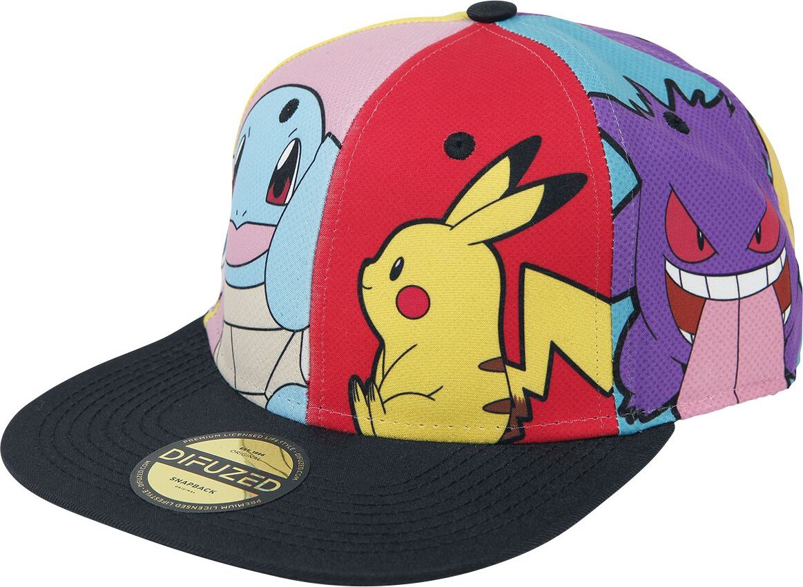 Pokémon Characters kšiltovka vícebarevný - Merchstore.cz