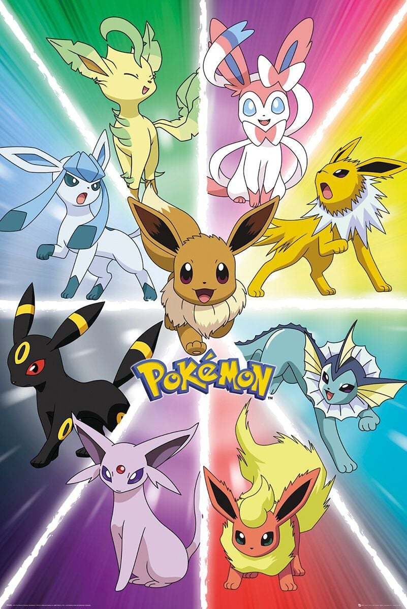 Pokémon Eevee Evolution plakát vícebarevný - Merchstore.cz Pokémon Eevee Evolution plakát vícebarevný - Merchstore.cz