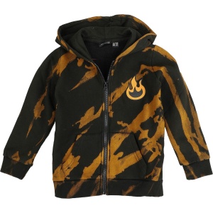 Pokémon Glurak - Fire Type detská mikina s kapucí na zip černá