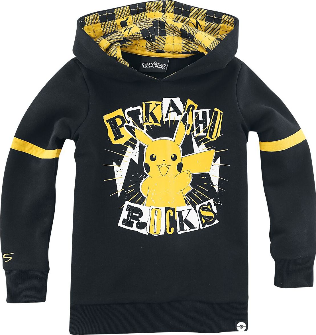 Pokémon Kids - Pikachu - Rocks detská mikina s kapucí cerná/žlutá - Merchstore.cz Pokémon Kids - Pikachu - Rocks detská mikina s kapucí cerná/žlutá - Merchstore.cz