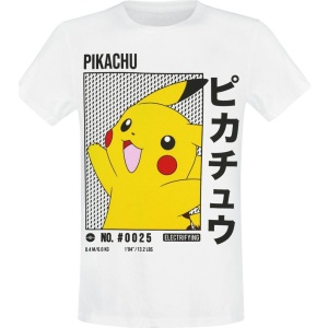 Pokémon Pikachu Tričko bílá