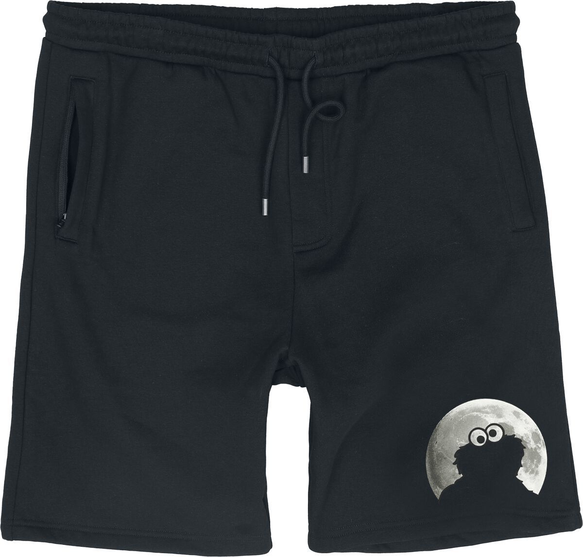 Sesame Street Cookie Monster - Krümelmonster - Moonlight Teplákové šortky černá - Merchstore.cz Sesame Street Cookie Monster - Krümelmonster - Moonlight Teplákové šortky černá - Merchstore.cz