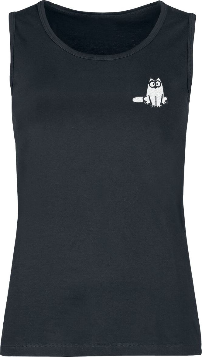 Simon's Cat Simon´s Cat Tank top černá - Merchstore.cz
