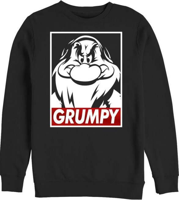 Sněhurka a sedm trpaslíků Rejpal Mikina černá - Merchstore.cz