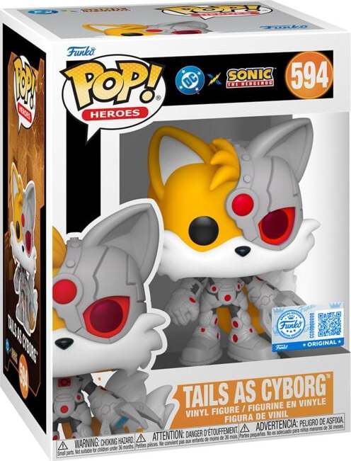 Sonic The Hedgehog Vinylová figurka č.594 Sonic x Justice League - Tails as Cyborg Sberatelská postava standard - Merchstore.cz