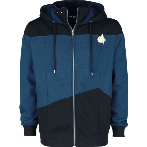 Star Trek Starfleet Command Mikina s kapucí cerná/modrá