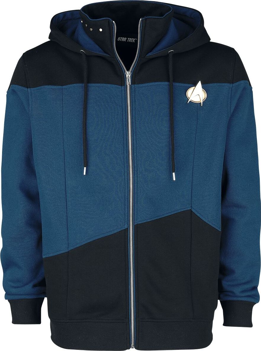 Star Trek Starfleet Command Mikina s kapucí cerná/modrá - Merchstore.cz Star Trek Starfleet Command Mikina s kapucí cerná/modrá - Merchstore.cz