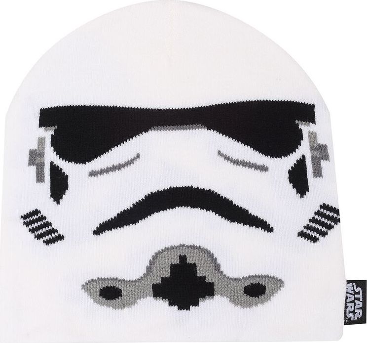 Star Wars Stormtrooper Beanie čepice bílá/cerná - Merchstore.cz