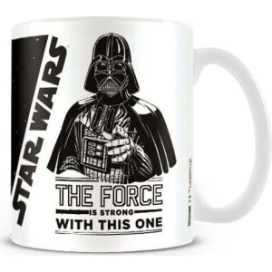 Star Wars The Force Is Strong With This One Hrnek bílá/cerná