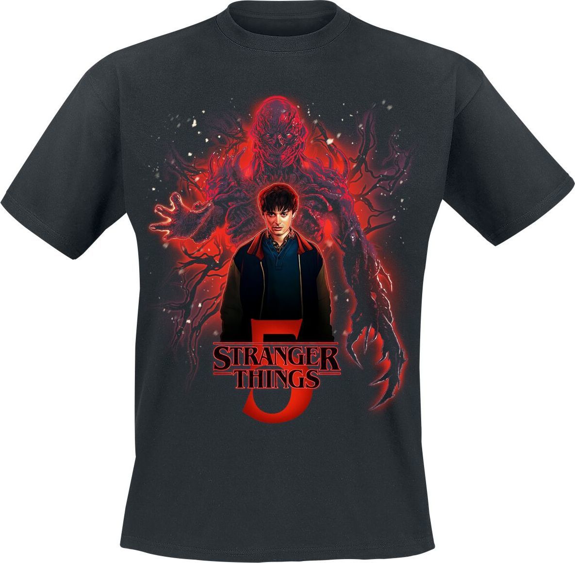 Stranger Things Season 5 - Poster Sorcerer Will Versus Vecna Tričko černá - Merchstore.cz