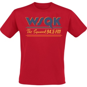 Stranger Things Season 5 - The Squawk Logo Tričko červená