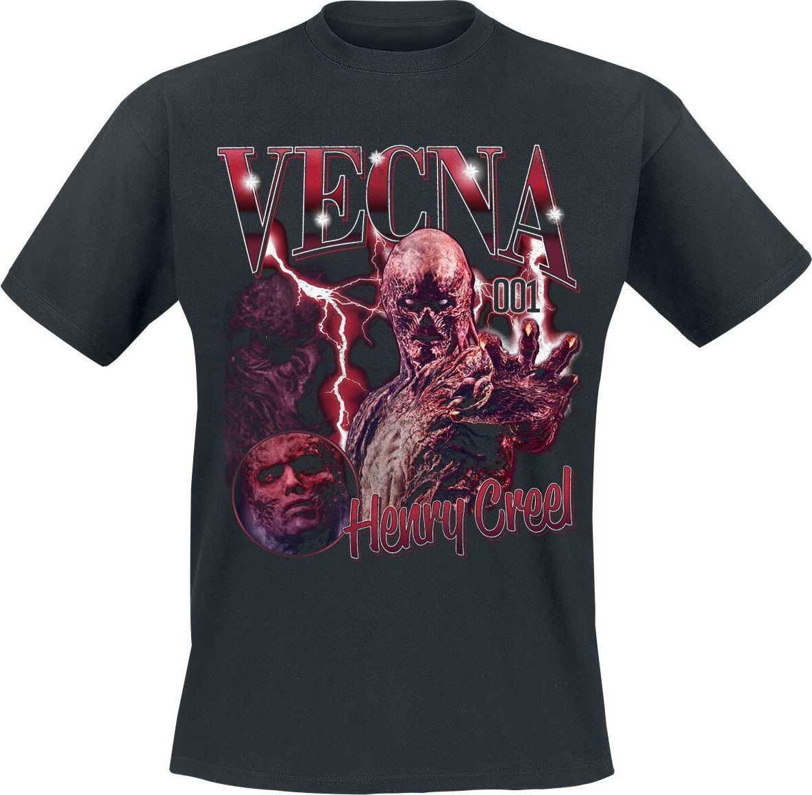 Stranger Things Season 5 - Vecna Creel Homage Tričko černá - Merchstore.cz