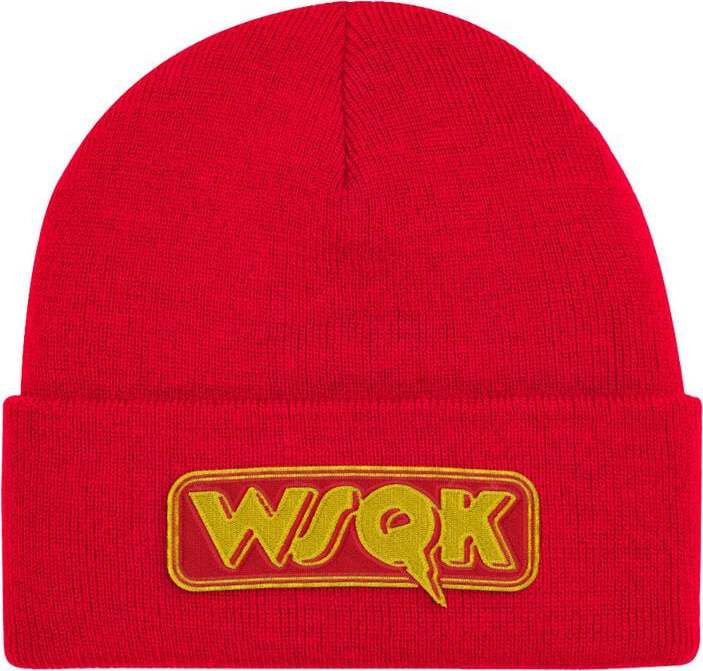 Stranger Things Season 5 - WSQK Logo Beanie čepice červená - Merchstore.cz