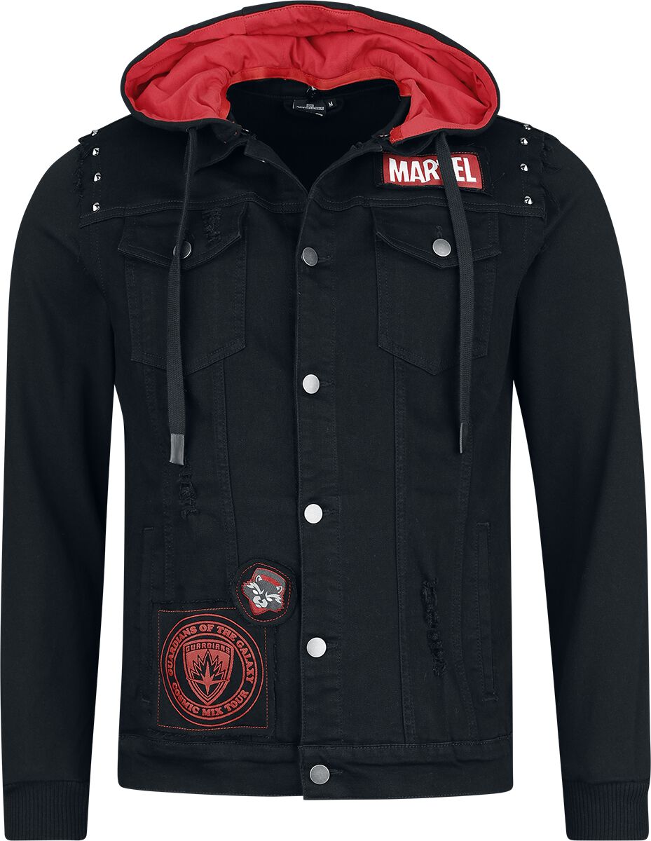 Strážci galaxie Cosmic Mix Džínová bunda černá - Merchstore.cz