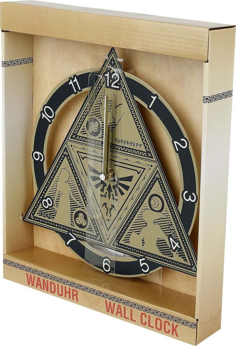 The Legend Of Zelda Triforce Nástenné hodiny standard - Merchstore.cz