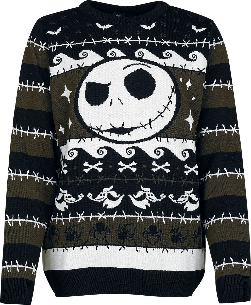The Nightmare Before Christmas The Pumpkin King Pletený svetr vícebarevný - Merchstore.cz