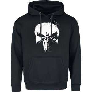 The Punisher Sprayed Skull Logo Mikina s kapucí černá