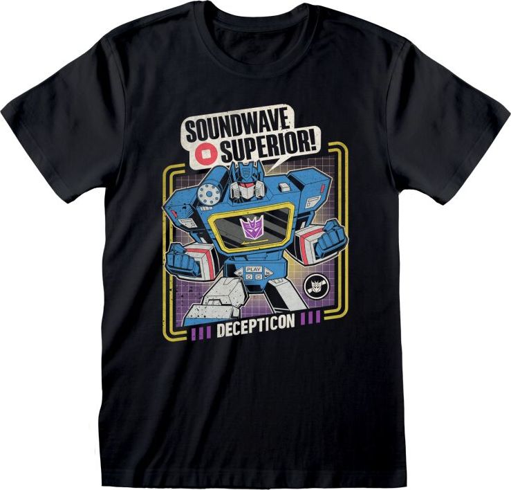 Transformers Soundwave Superior Tričko černá - Merchstore.cz