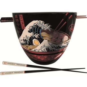 Trinidad, Vincent Ramen Bowl & Stäbchen (Great Ramen Wave) Podnosy vícebarevný
