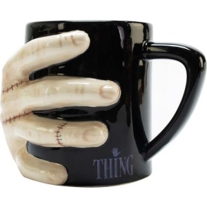 Wednesday 3D hrnek Thing Hrnek cerná/béžová