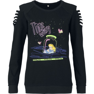 Alice in Wonderland Alice Dámské tričko s dlouhými rukávy černá