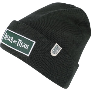 Attack On Titan Logo Beanie čepice zelená - Merchstore.cz