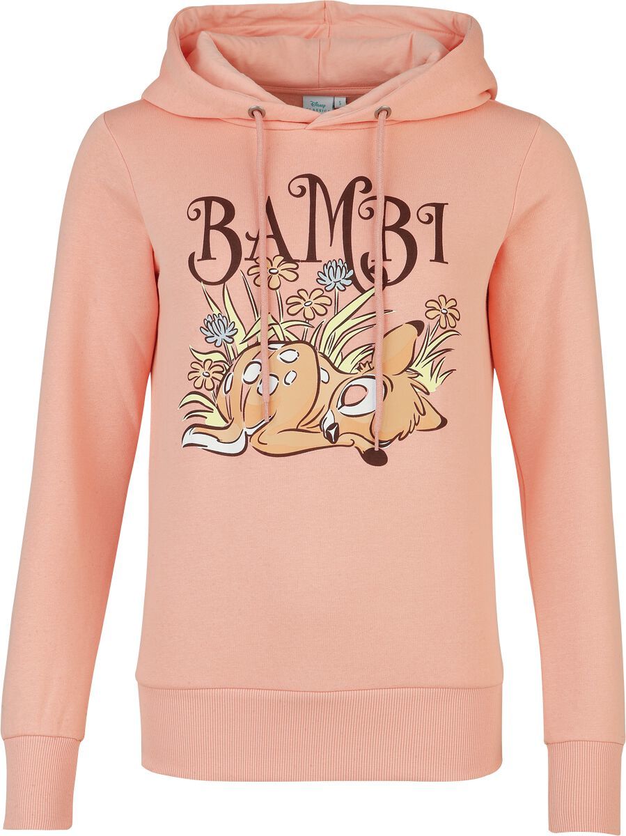 Bambi Sleepy Dámská mikina s kapucí meruňková - Merchstore.cz Bambi Sleepy Dámská mikina s kapucí meruňková - Merchstore.cz