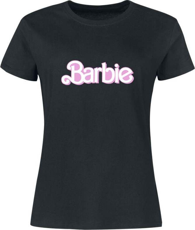 Barbie Barbie Logo Dámské tričko černá - Merchstore.cz
