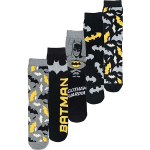 Batman Balení 5 párů ponožek Batman Ponožky vícebarevný - Merchstore.cz