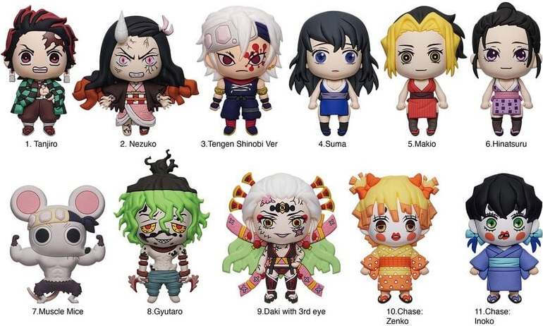 Demon Slayer Demon Slayer: Kimetsu no Yaiba Přívěsek na tašku vícebarevný - Merchstore.cz
