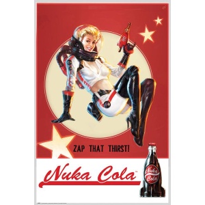 Fallout Nuka Cola plakát vícebarevný